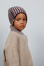 N°8 FISHERMAN RIB TWO-TONE PATCHED EARS BEANIE