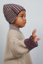 N°8 FISHERMAN RIB TWO-TONE PATCHED EARS BEANIE