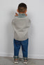 N°1 TWO-TONE PULLOVER WITH STAND-UP COLLAR