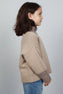 N°1 TWO-TONE PULLOVER WITH STAND-UP COLLAR