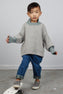 N°1 TWO-TONE PULLOVER WITH STAND-UP COLLAR