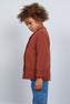 N°3 OFF-CENTER HORN BUTTONED CARDIGAN